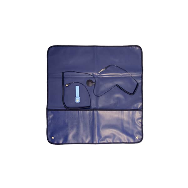 2'x2' Field Service Kit, Blue, Wrist Band Set, Center Snap Ground Cord